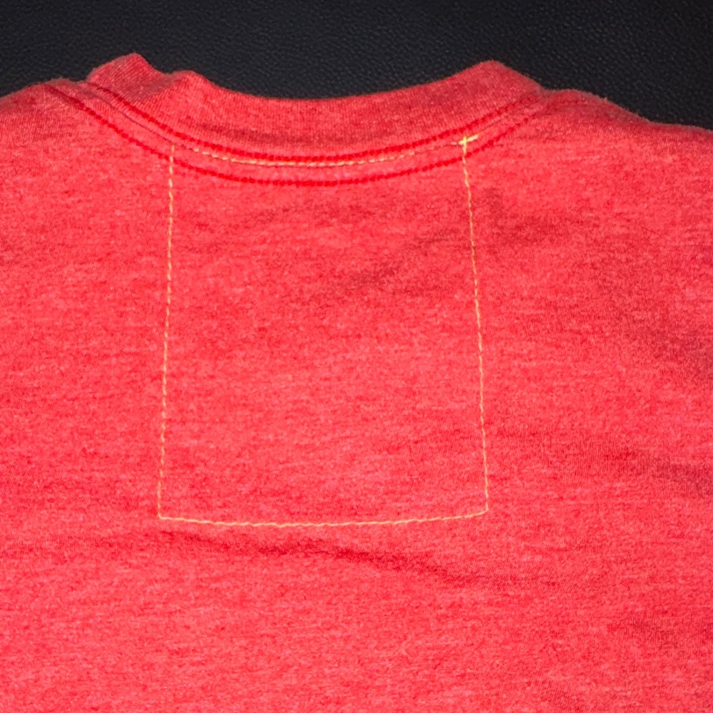 Aviator Nation Red Tee with Yellow Smiley - Picture 6 of 7